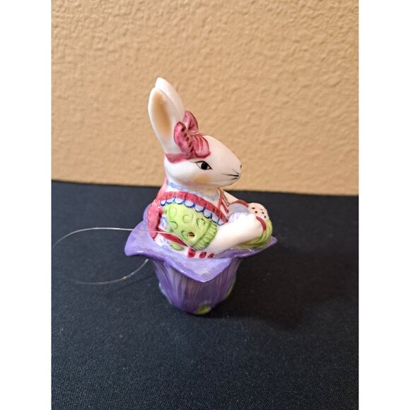 Villeroy & Boch Spring Bunny Ornament Hand-PaintedEaster NEW - Picture 4 of 8